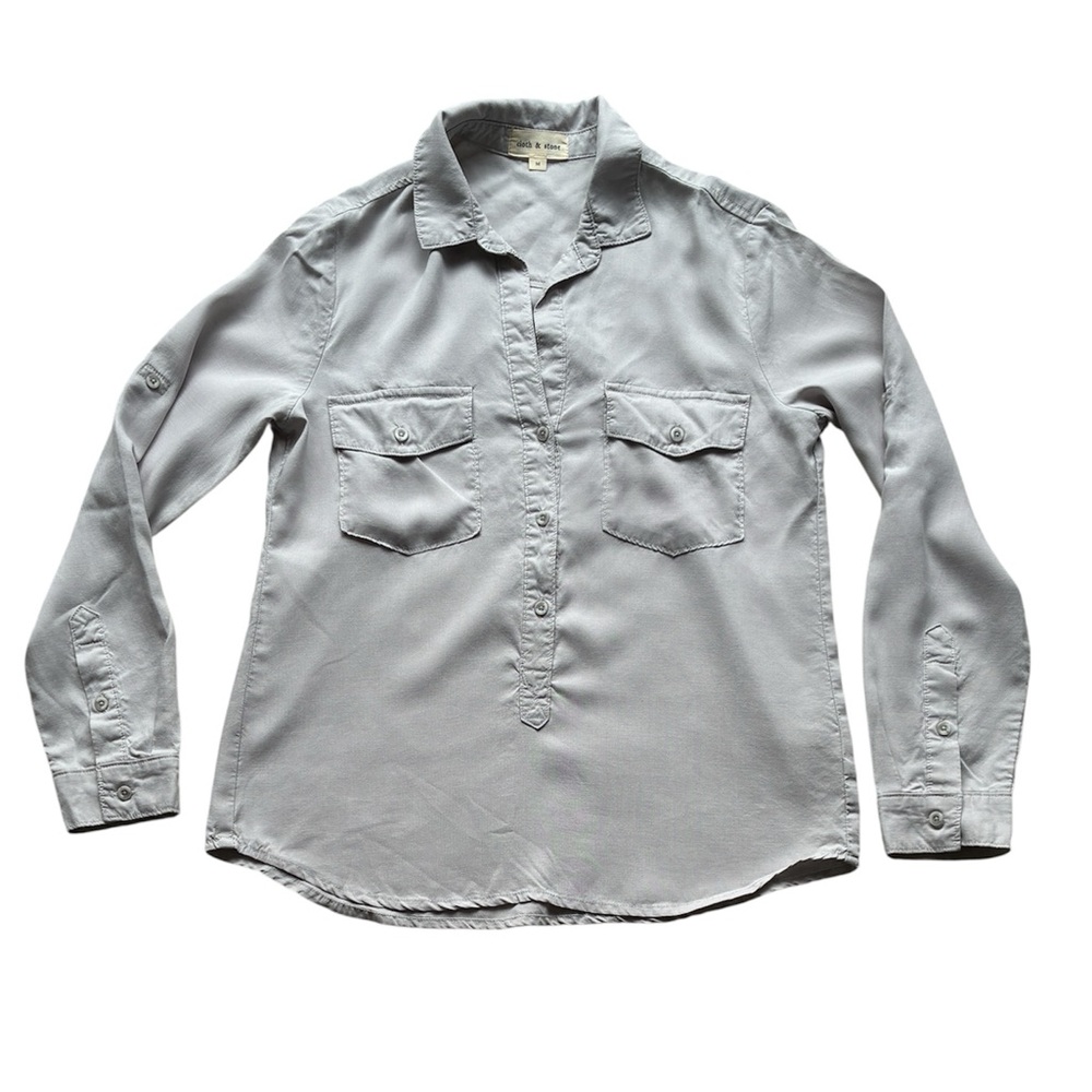 Cloth & Stone Women’s Gray Blouse Size Medium